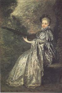 Jean-Antoine Watteau La Finette(The Delicate Musician) (mk05)